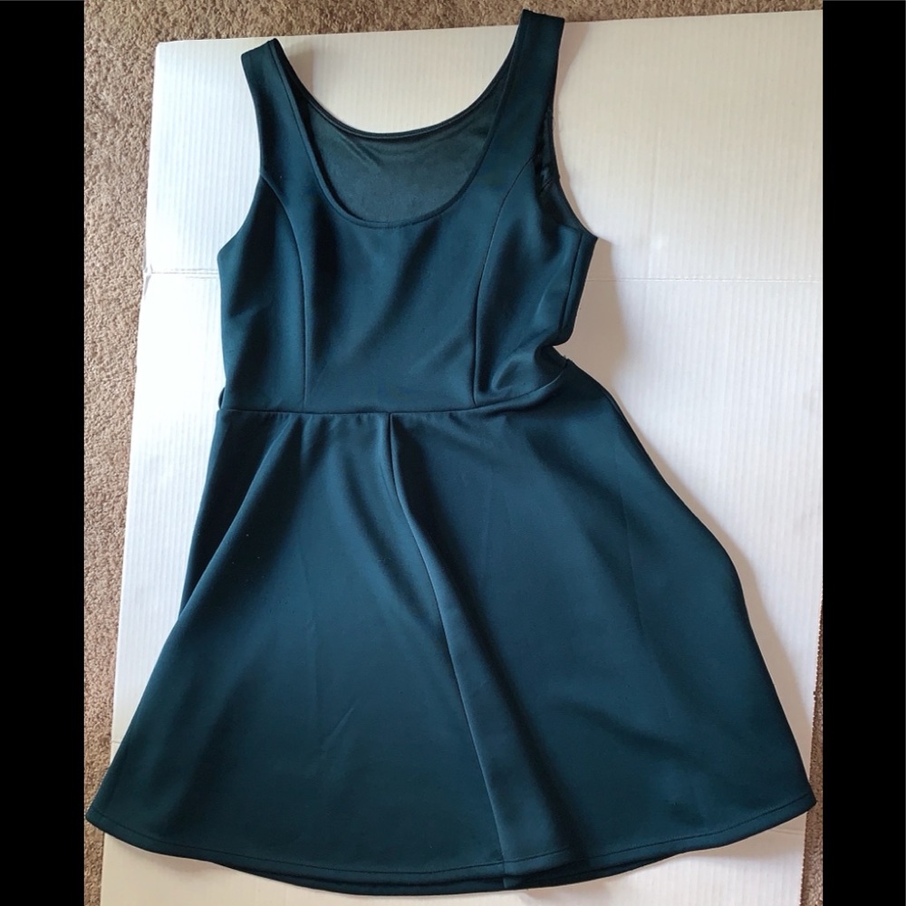 Emerald Green Skater Dress